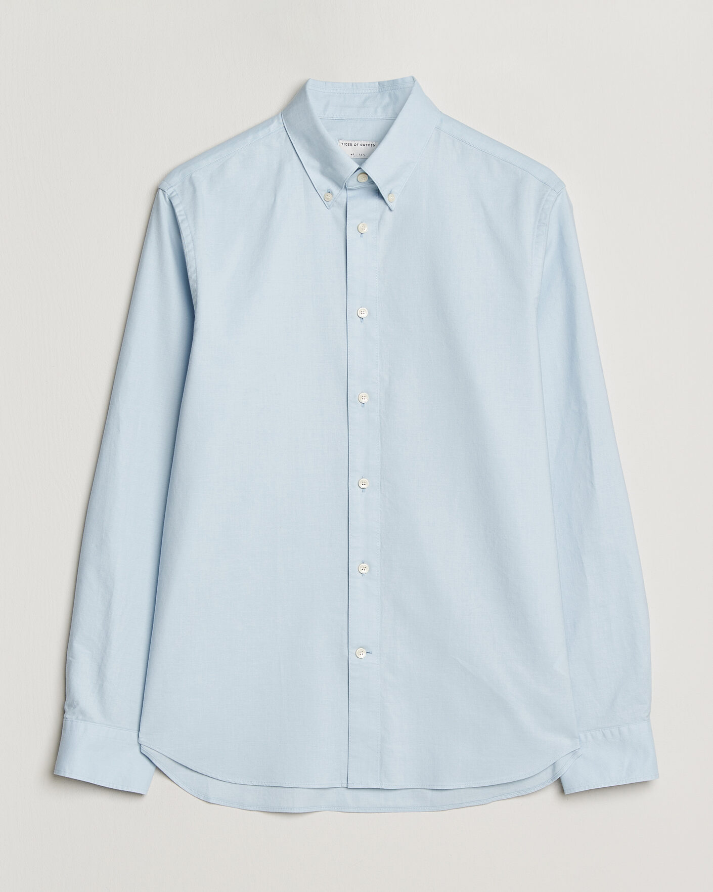 Hombres | Camisas | Tiger of Sweden | Bjorn Oxford Shirt Light Blue