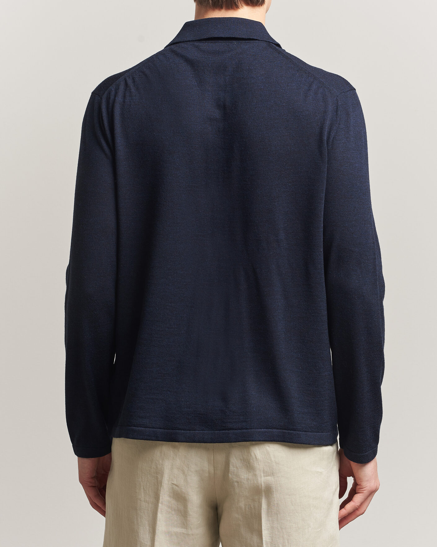 Hombres | Jerséis y prendas de punto | Tiger of Sweden | Verklin Merino Knitted Cardigan Light Ink