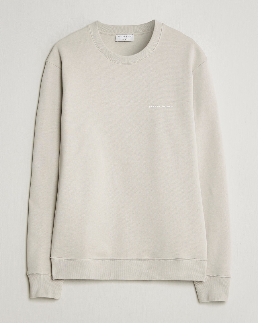 Hombres | Jerséis y prendas de punto | Tiger of Sweden | Emerson Crew Neck Sweatshirt Seline Grey