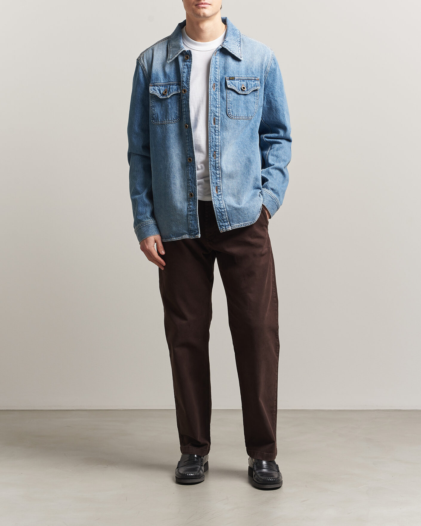 Hombres | Abrigos y chaquetas | Tiger of Sweden | Get Denim Jacket Light Blue