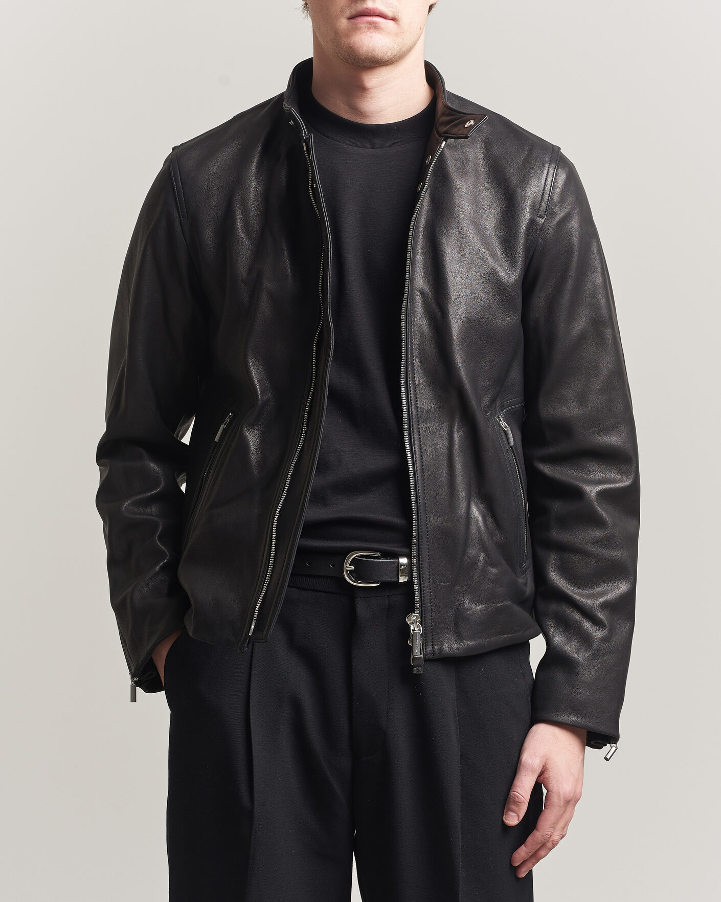 Hombres | Abrigos y chaquetas | Tiger of Sweden | Reier Leather Jacket Black