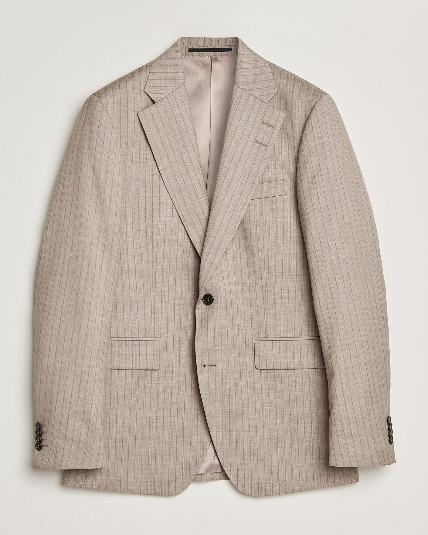Hombres | Blazers | Tiger of Sweden | Ease Wool Pinstriped Blazer Clay