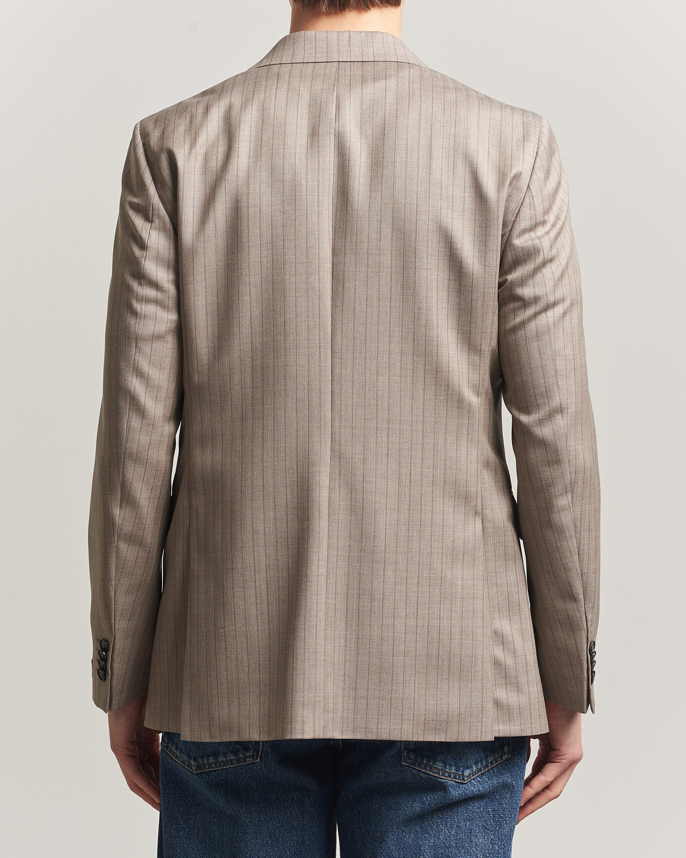 Hombres | Blazers | Tiger of Sweden | Ease Wool Pinstriped Blazer Clay