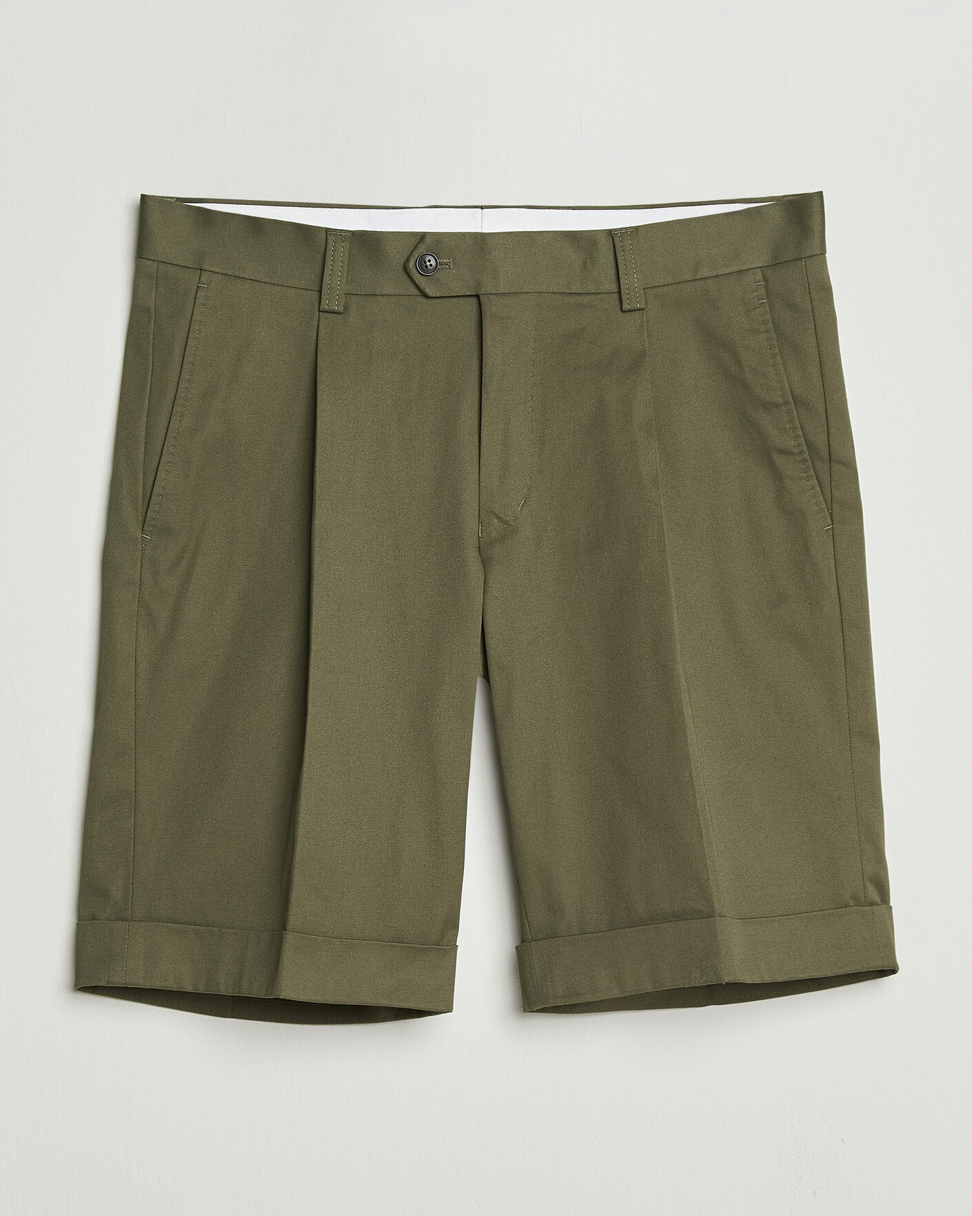 Hombres | Pantalones cortos | Tiger of Sweden | Tenut Cotton Chino Shorts Kalamata Green