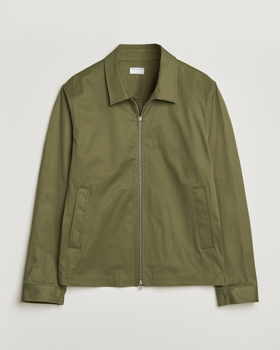 Hombres | Abrigos y chaquetas | Tiger of Sweden | Barnaby Cotton Jacket Kalamata Green