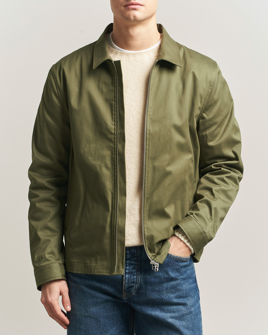 Hombres | Abrigos y chaquetas | Tiger of Sweden | Barnaby Cotton Jacket Kalamata Green