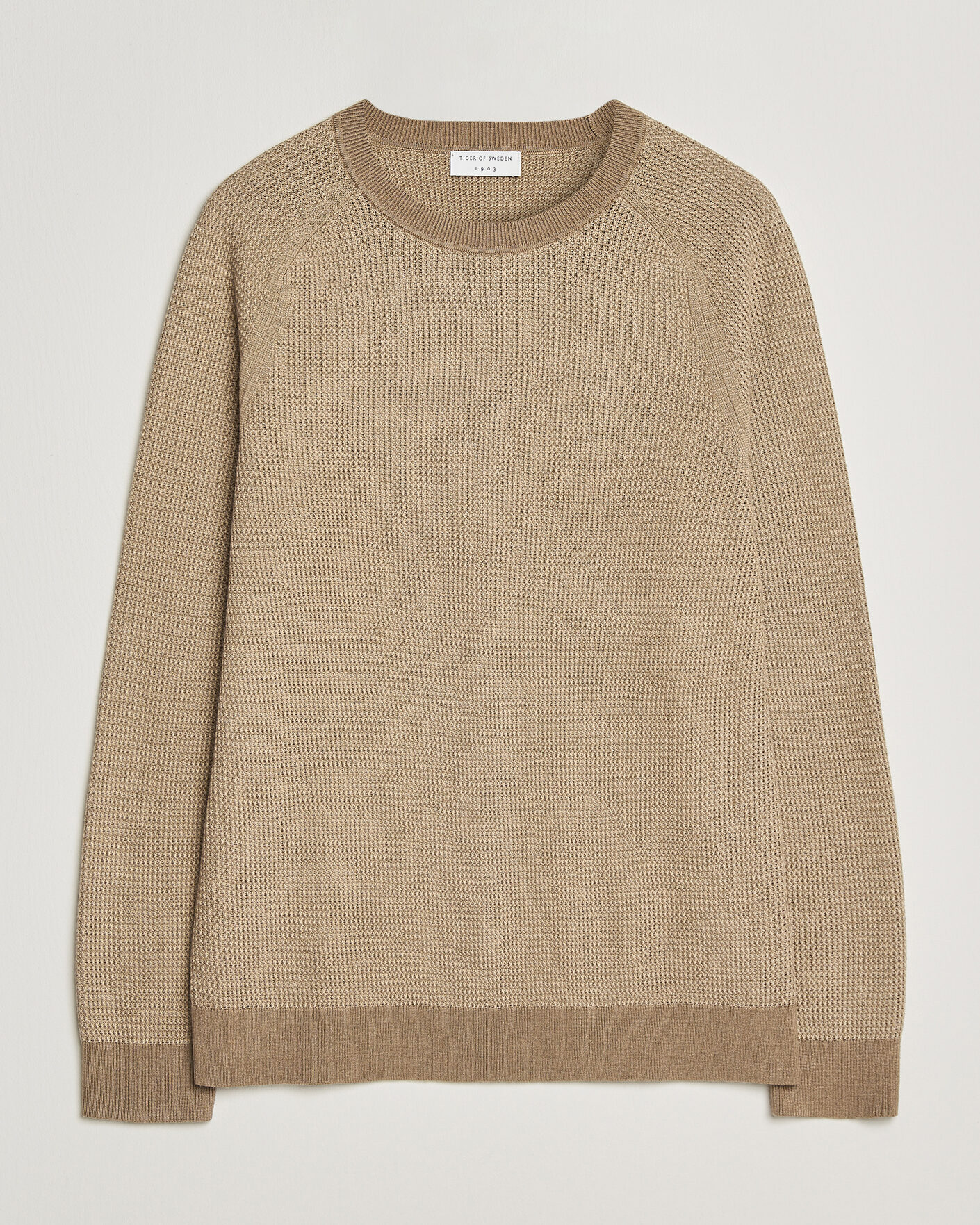 Hombres | Jerséis y prendas de punto | Tiger of Sweden | Martin Knitted Sweater Umber Brown