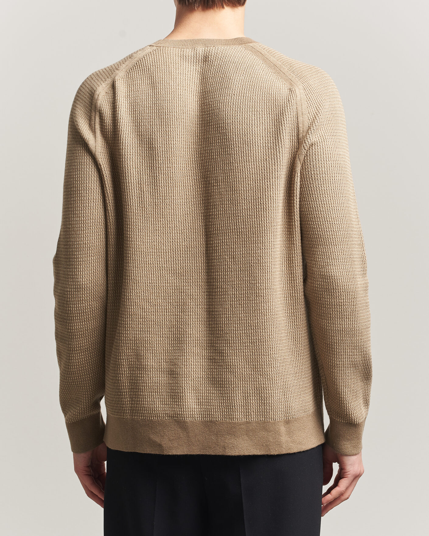 Hombres | Jerséis y prendas de punto | Tiger of Sweden | Martin Knitted Sweater Umber Brown