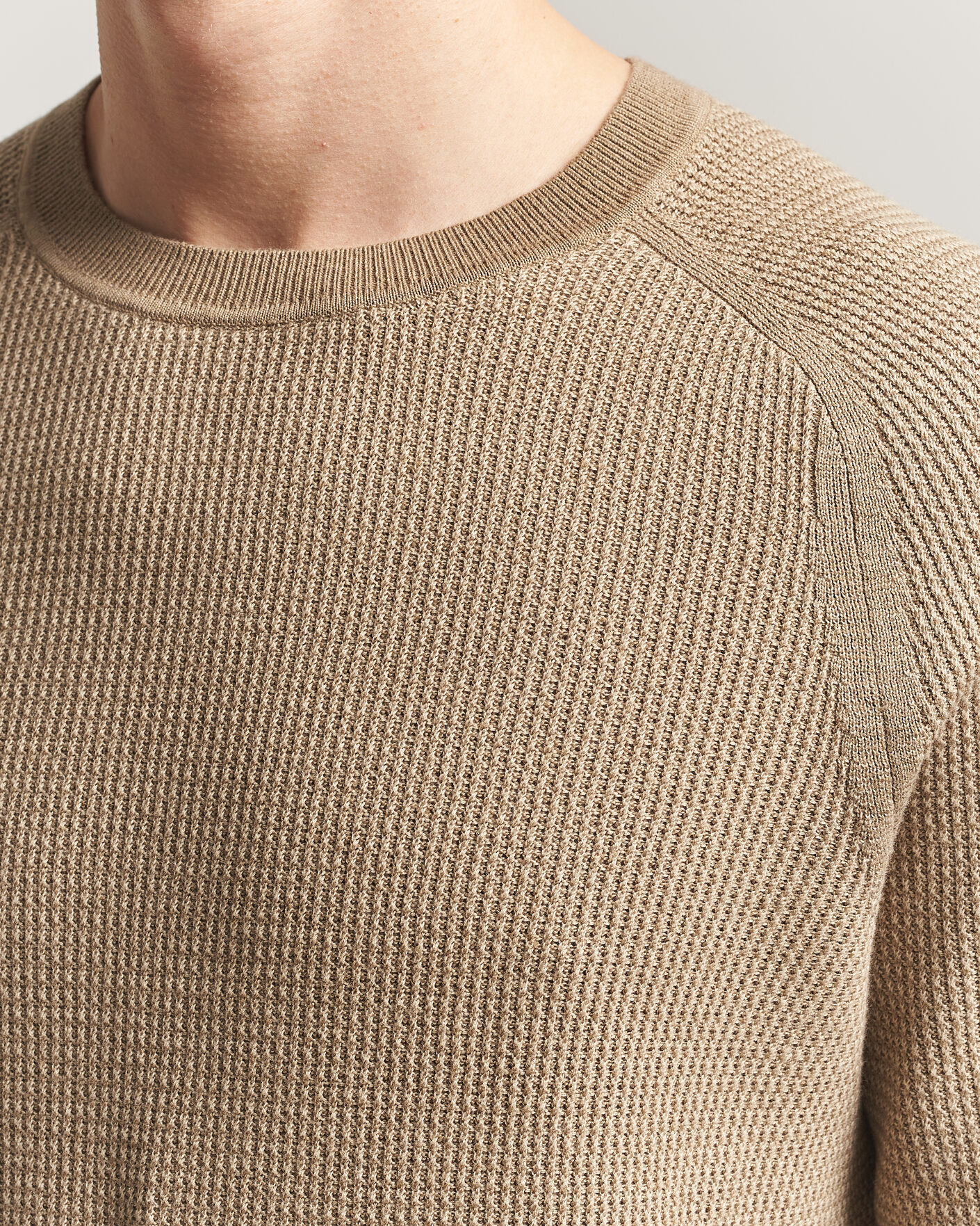 Hombres | Jerséis y prendas de punto | Tiger of Sweden | Martin Knitted Sweater Umber Brown