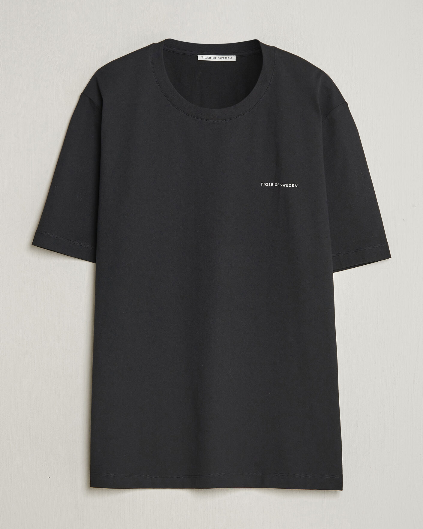 Hombres | Camisetas | Tiger of Sweden | Pro Cotton Logo T-Shirt Black