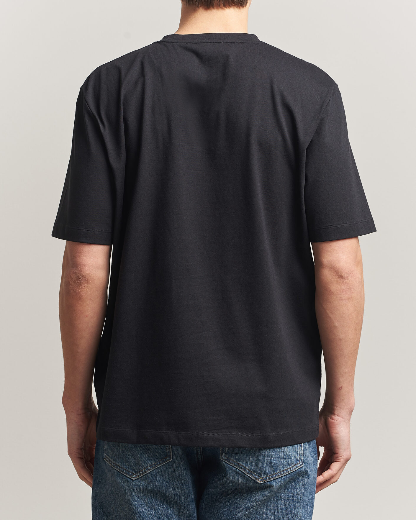 Hombres | Camisetas | Tiger of Sweden | Pro Cotton Logo T-Shirt Black