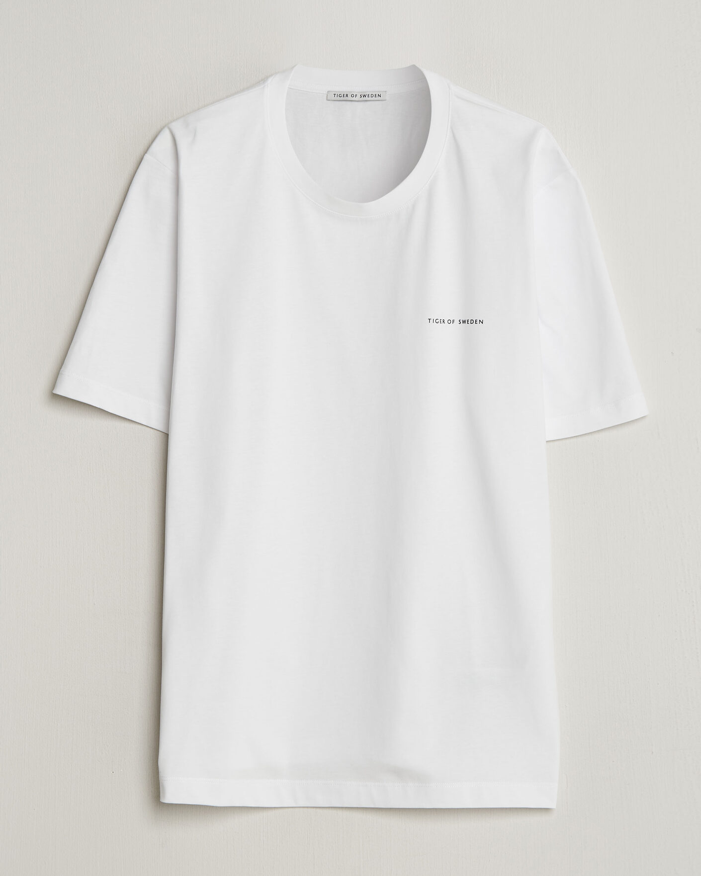 Hombres | Camisetas | Tiger of Sweden | Pro Cotton Logo T-Shirt Pure White