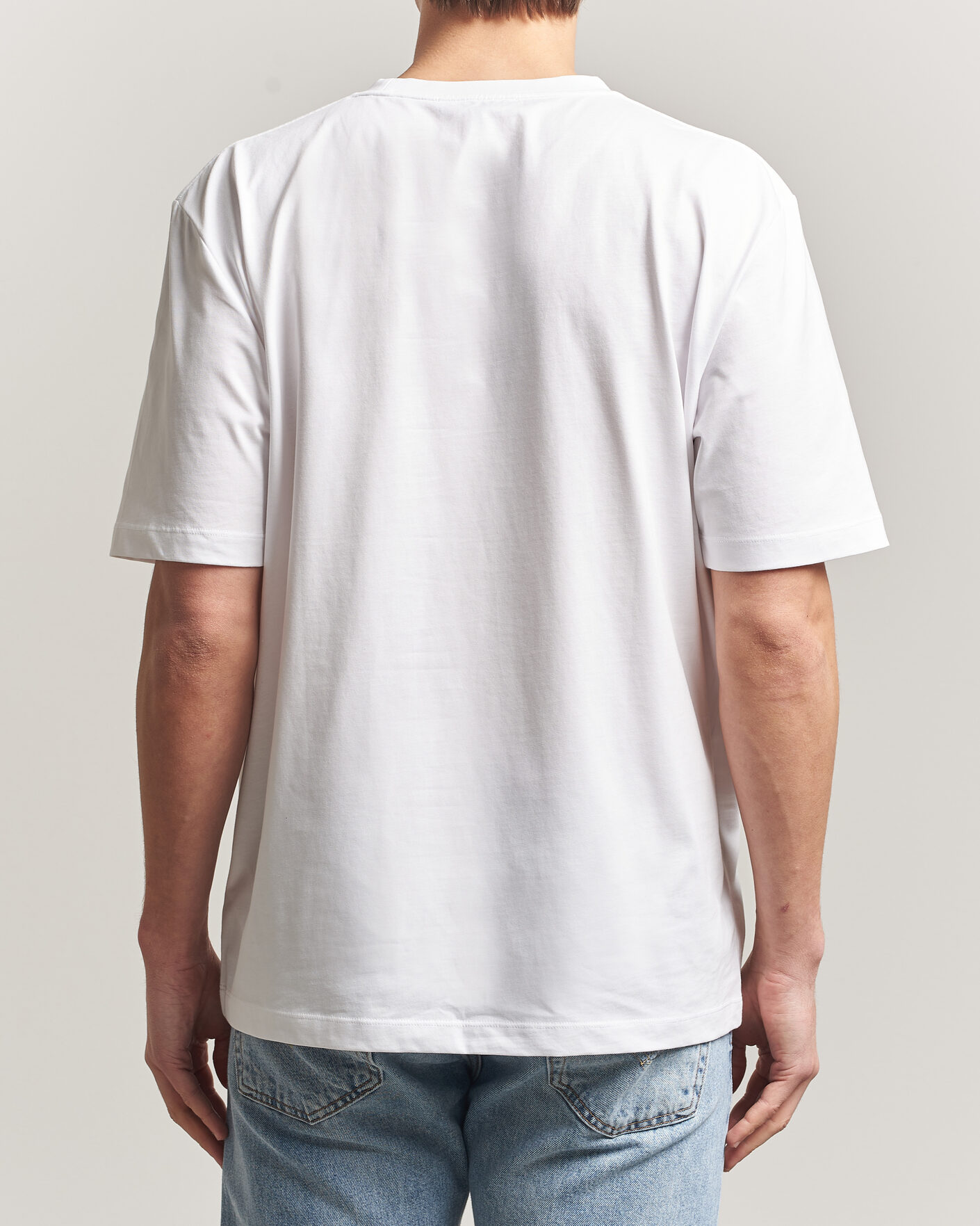 Hombres | Camisetas | Tiger of Sweden | Pro Cotton Logo T-Shirt Pure White