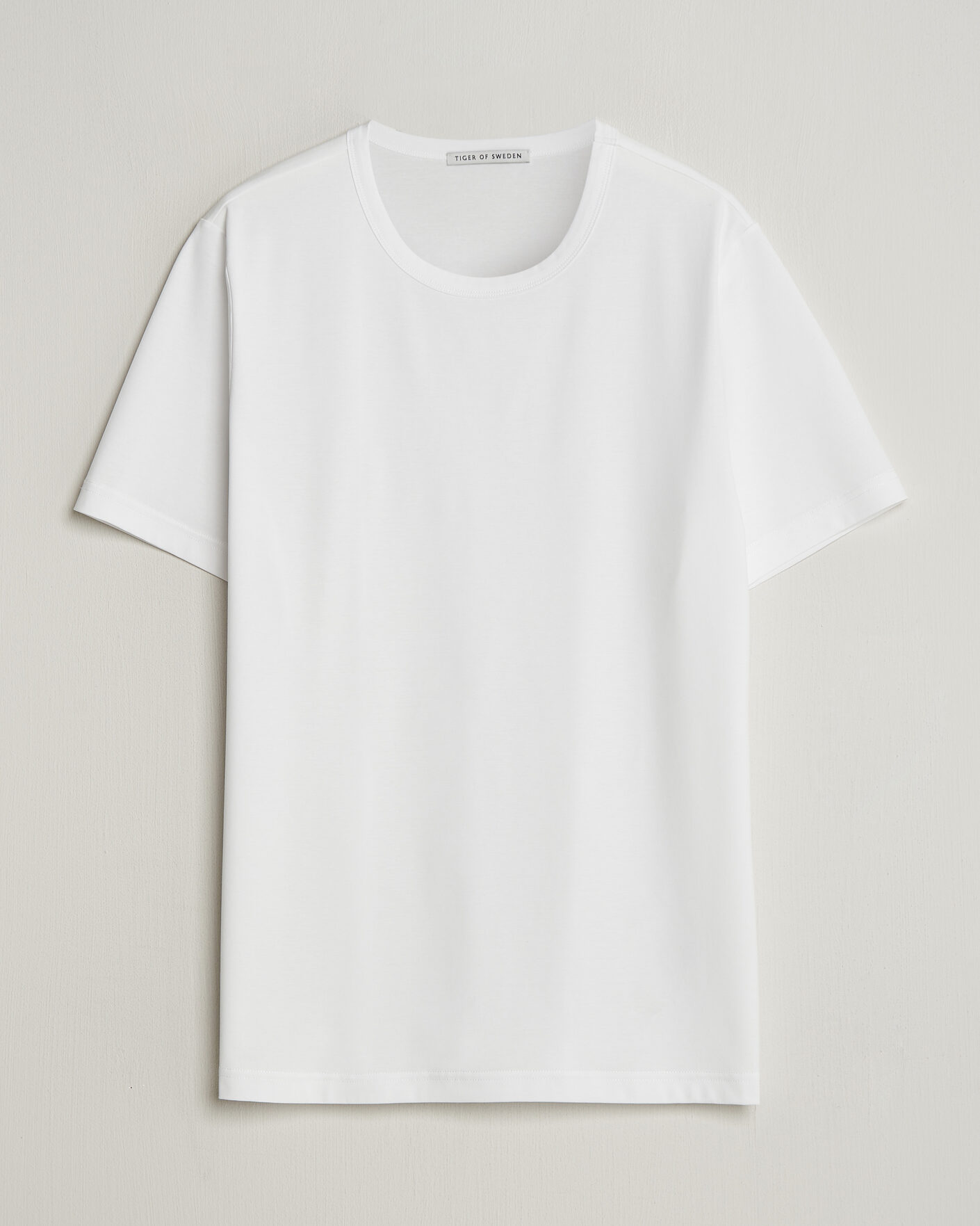 Hombres | Camisetas | Tiger of Sweden | Olaf Mercerized Cotton T-Shirt Pure White