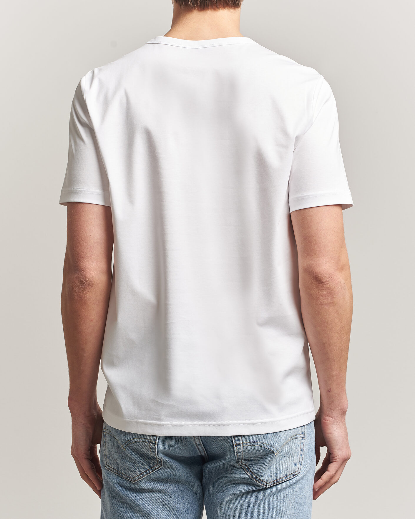 Hombres | Camisetas | Tiger of Sweden | Olaf Mercerized Cotton T-Shirt Pure White