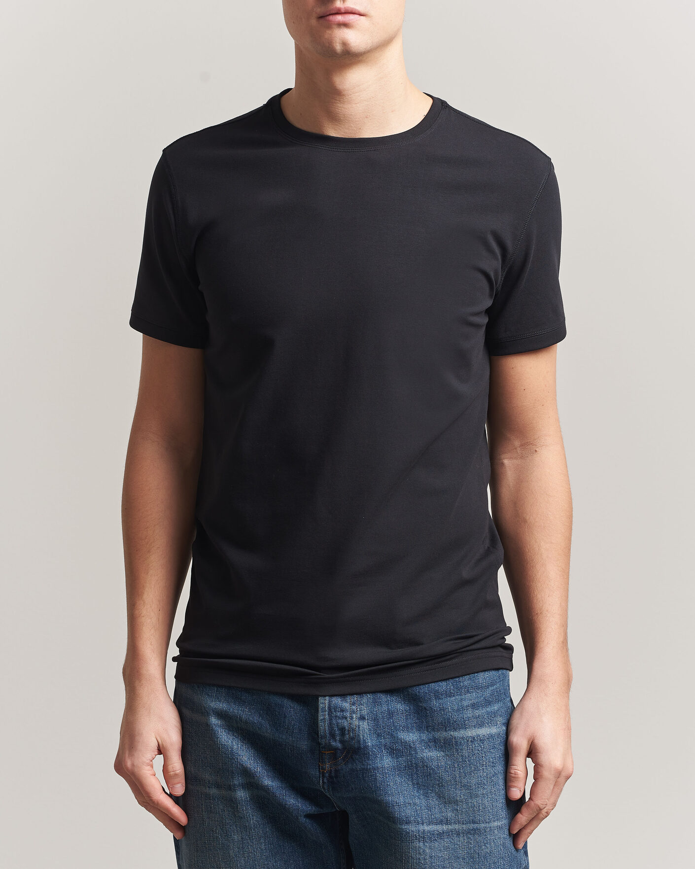 Hombres | Camisetas | Tiger of Sweden | Heimdal 2-Pack Crew Neck T-Shirt Black