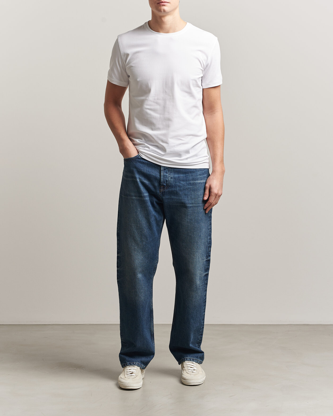 Hombres | Camisetas | Tiger of Sweden | Heimdal 2-Pack Crew Neck T-Shirt Pure White