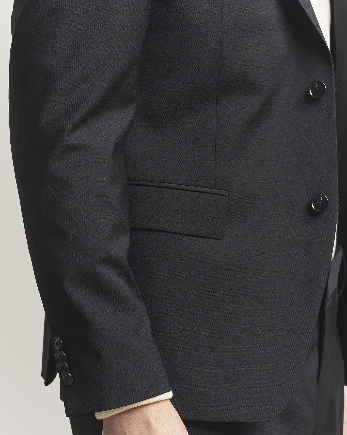 Hombres | Blazers | Tiger of Sweden | Jamie Wool Travel Suit Blazer Black