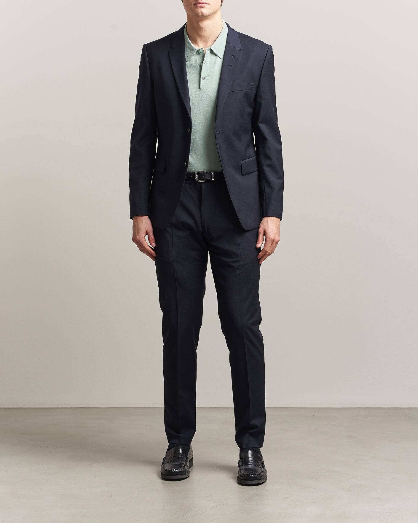 Hombres | Blazers | Tiger of Sweden | Jamie Wool Travel Suit Blazer Dark Ink