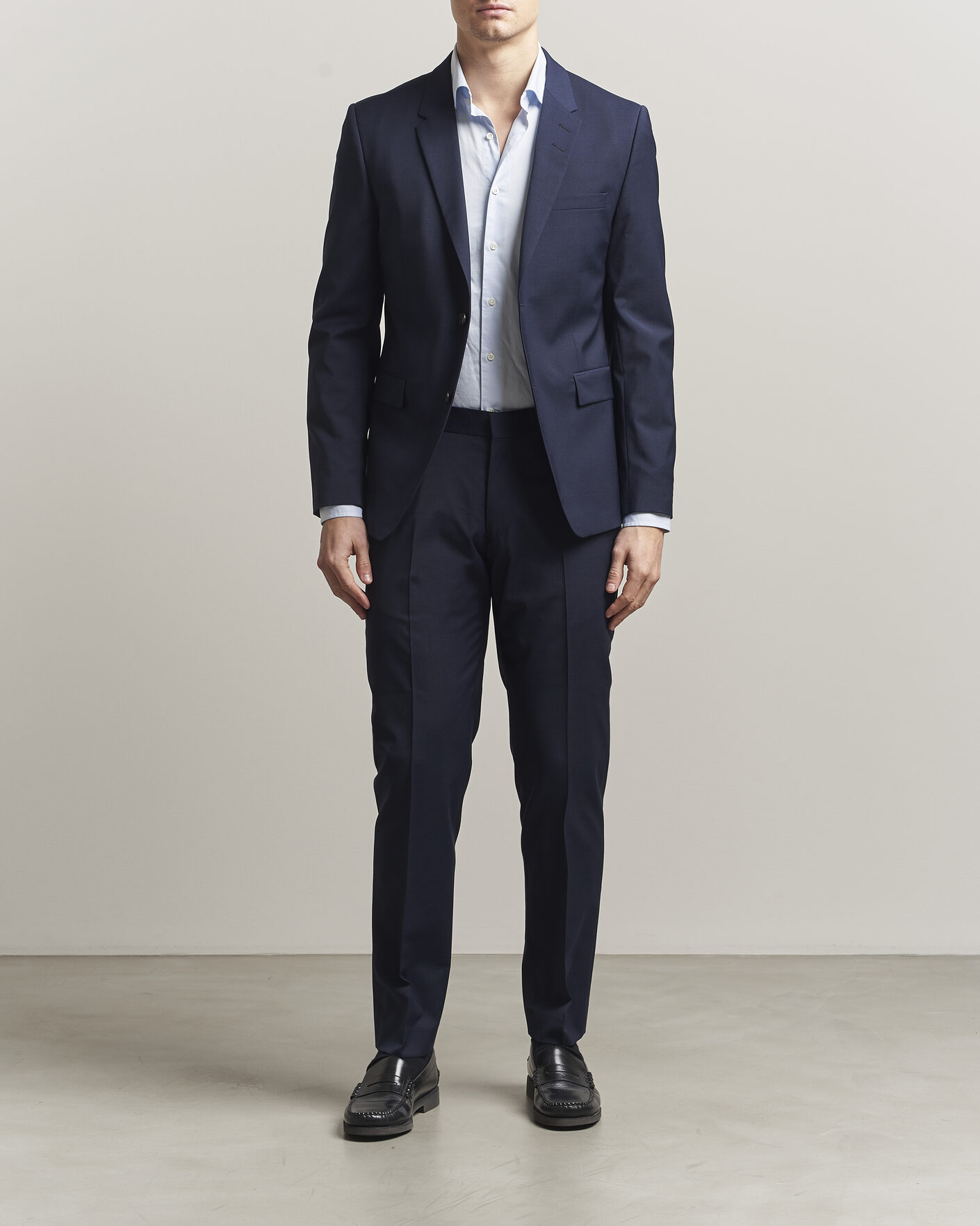 Hombres | Blazers | Tiger of Sweden | Jamie Wool Travel Suit Blazer Royal Blue