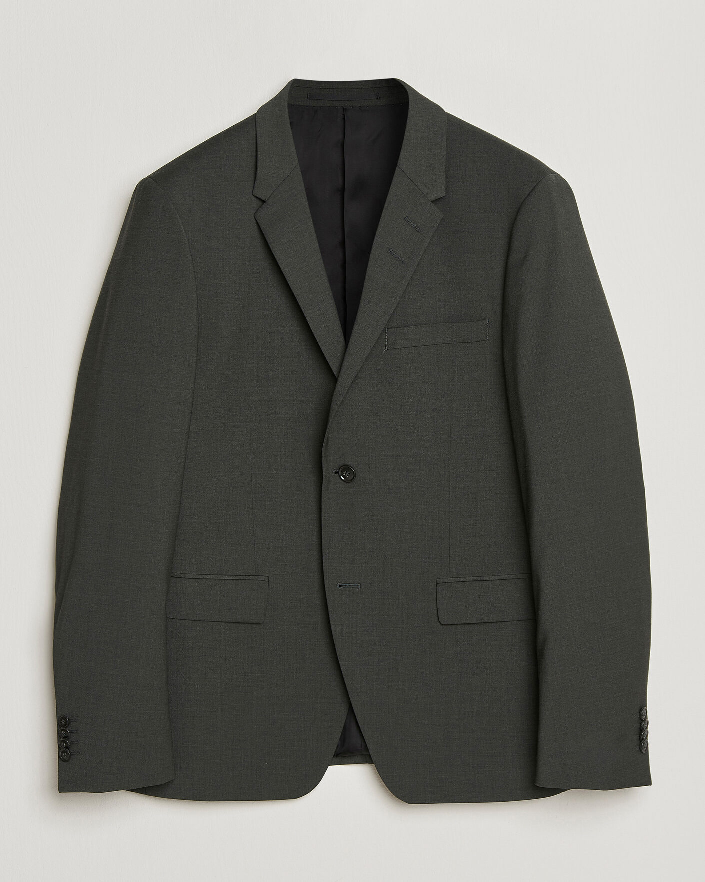 Hombres | Blazers | Tiger of Sweden | Jamie Wool Travel Suit Blazer Olive Extreme