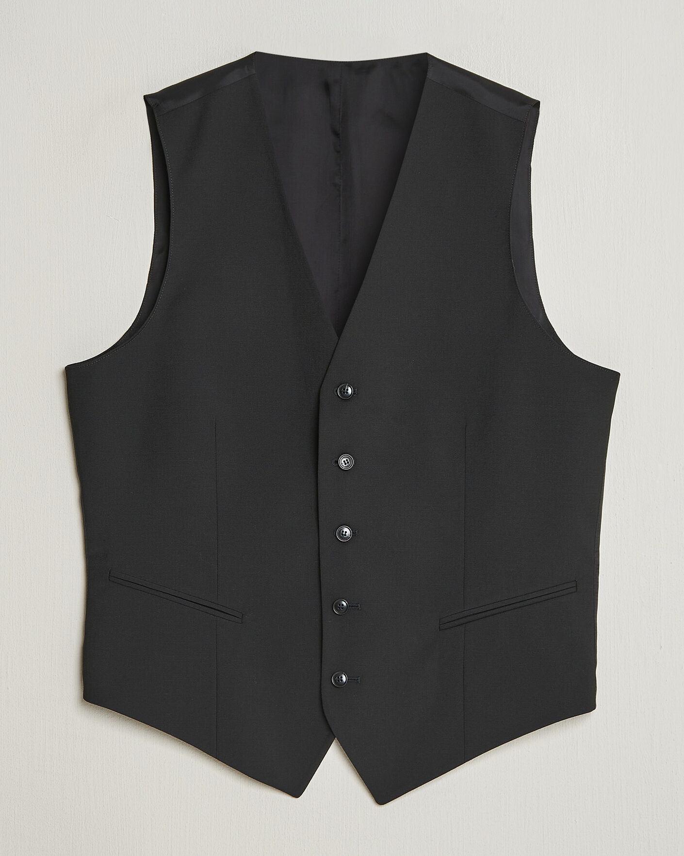 Hombres | Chalecos | Tiger of Sweden | Winston Wool Travel Waistcoat Black