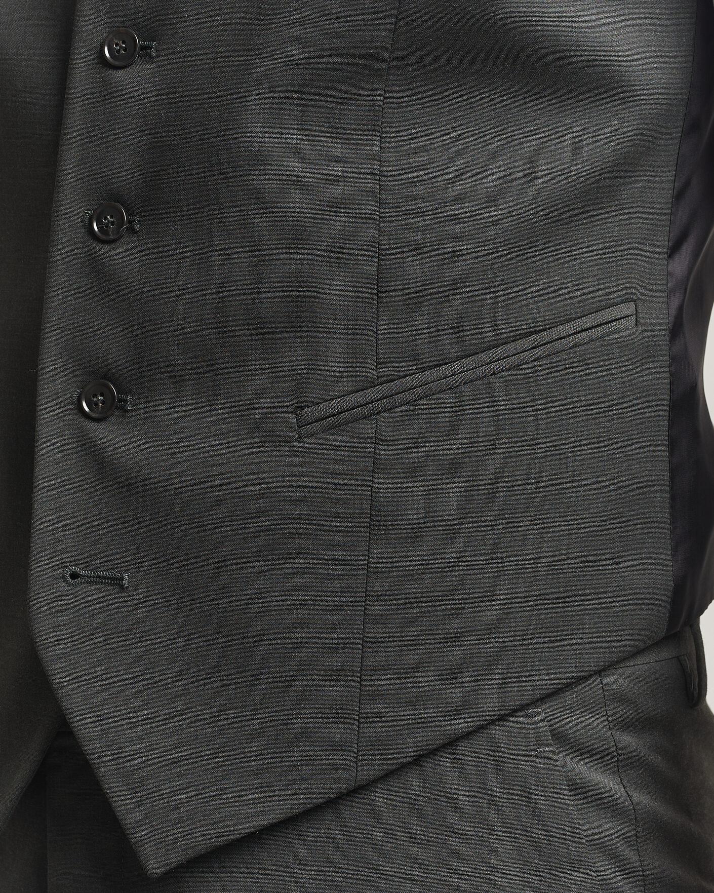 Hombres | Chalecos | Tiger of Sweden | Winston Wool Travel Waistcoat Olive Extreme