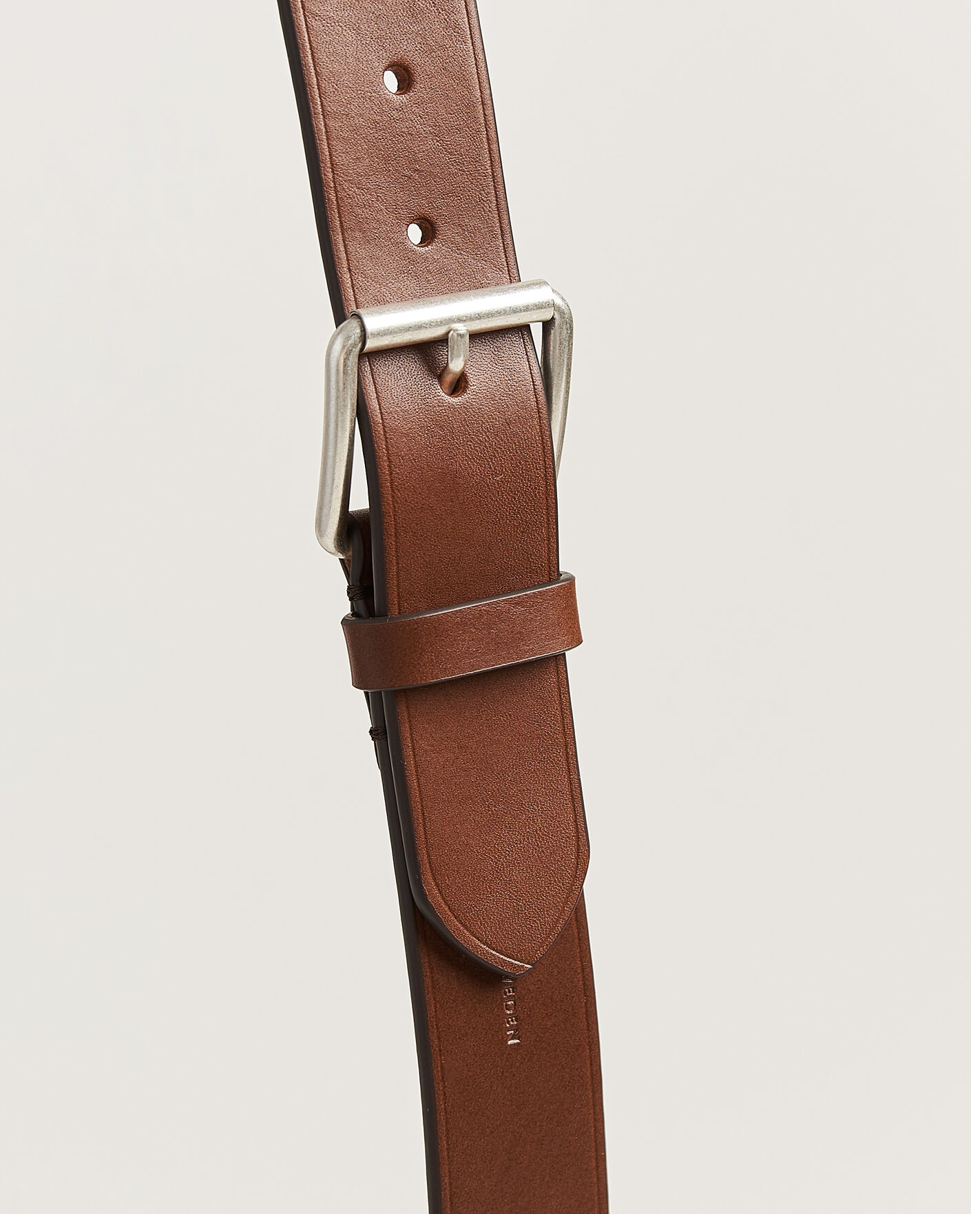 Hombres | Cinturones | Tiger of Sweden | Labori Leather Belt Dark Brown