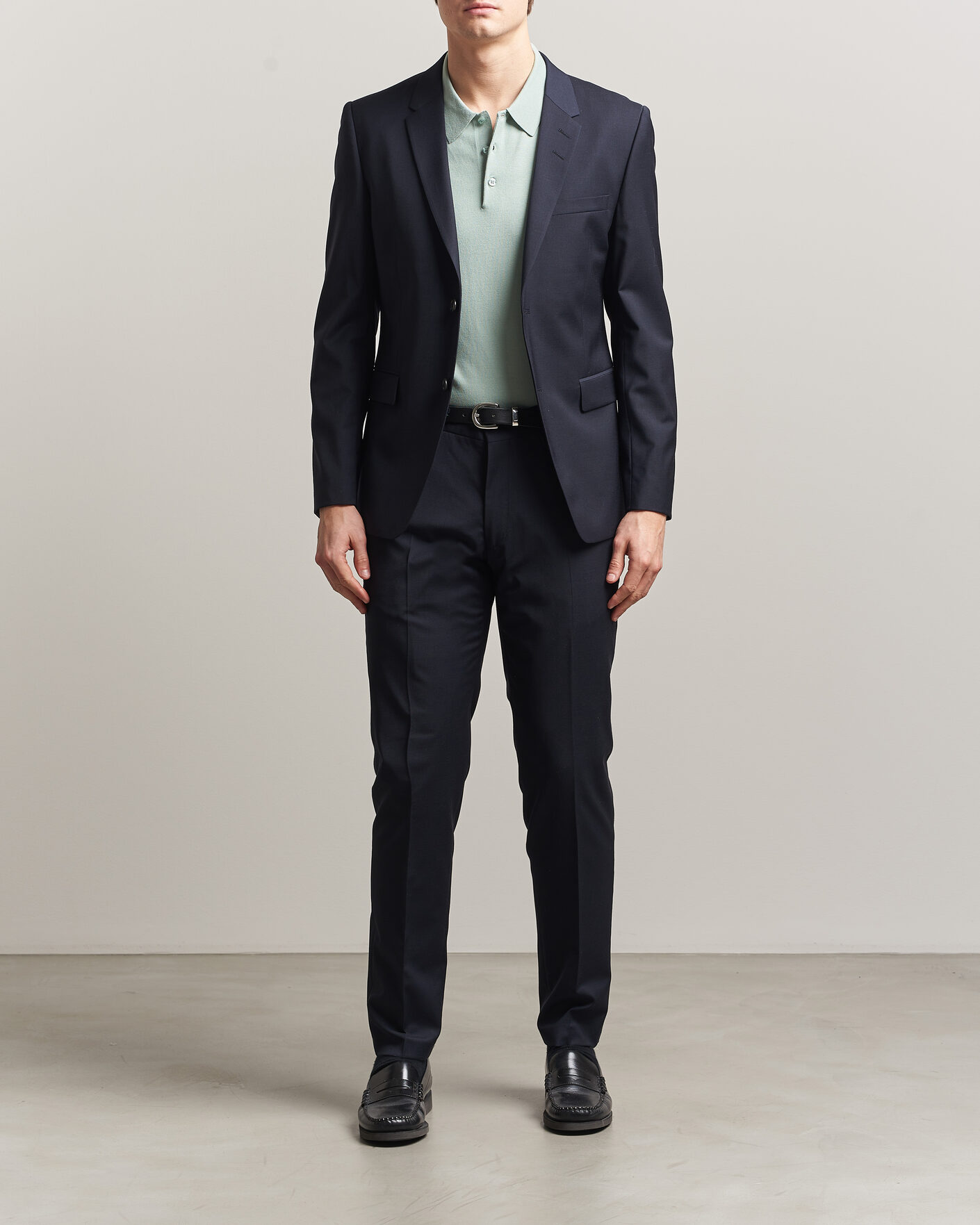 Hombres | Pantalones | Tiger of Sweden | Tenuta Wool Travel Suit Trousers Dark Ink