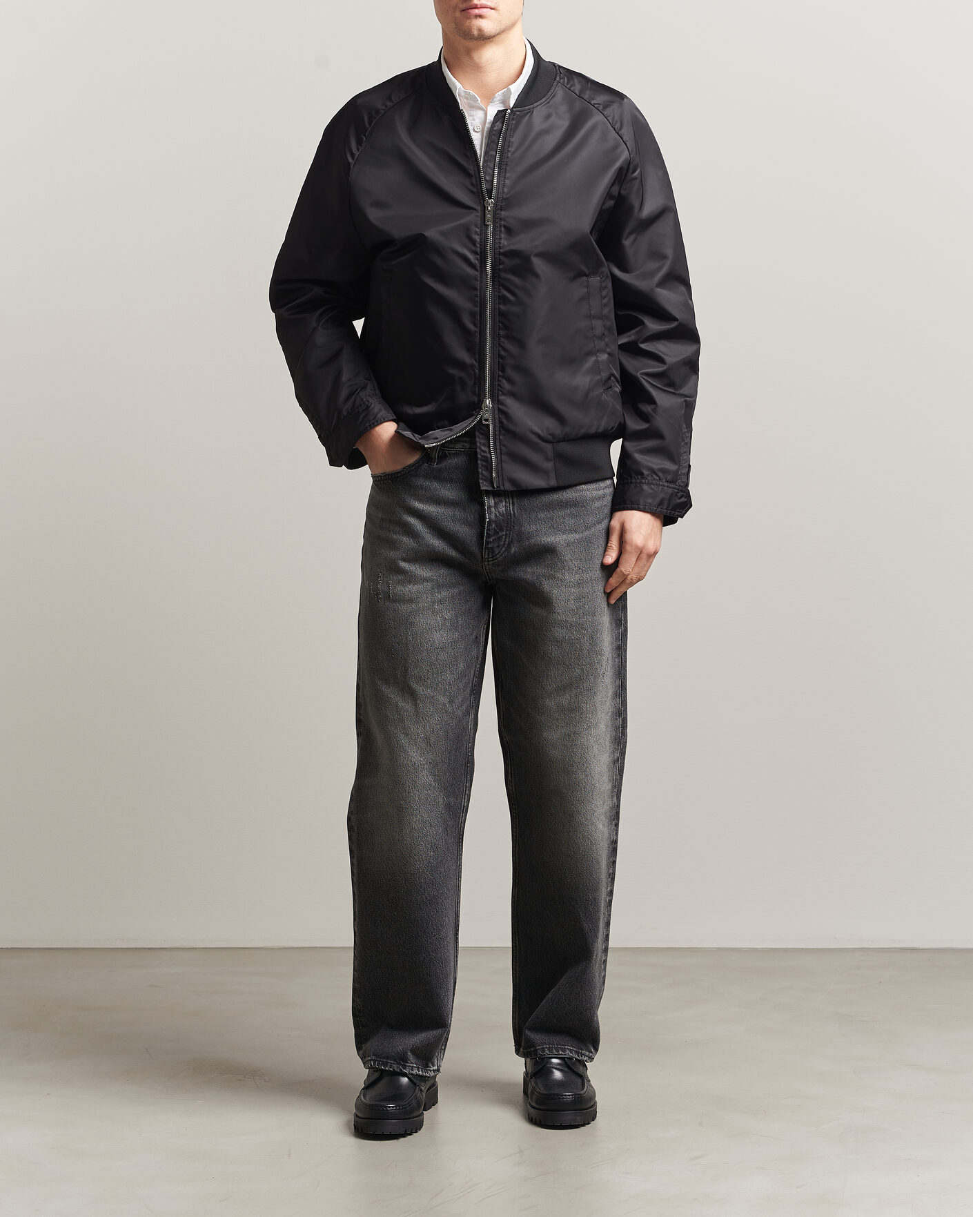 Hombres | Abrigos y chaquetas | Filippa K | Technical Bomber Jacket Black
