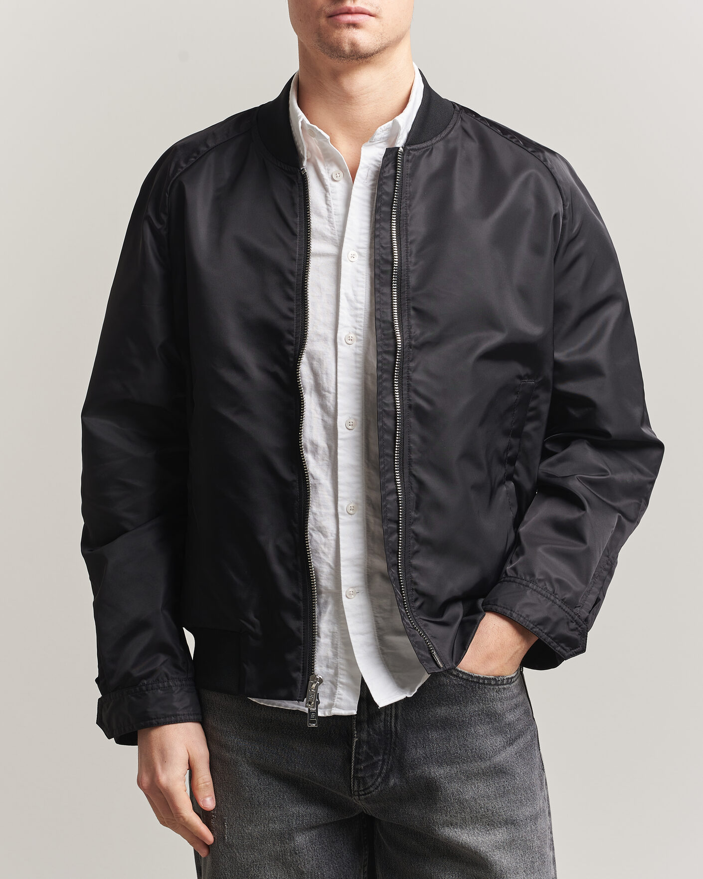 Hombres | Abrigos y chaquetas | Filippa K | Technical Bomber Jacket Black