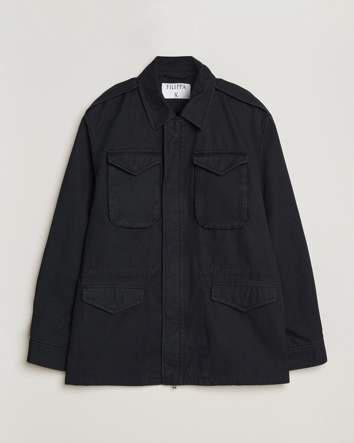 Hombres | Abrigos y chaquetas | Filippa K | Cotton Field Jacket Black