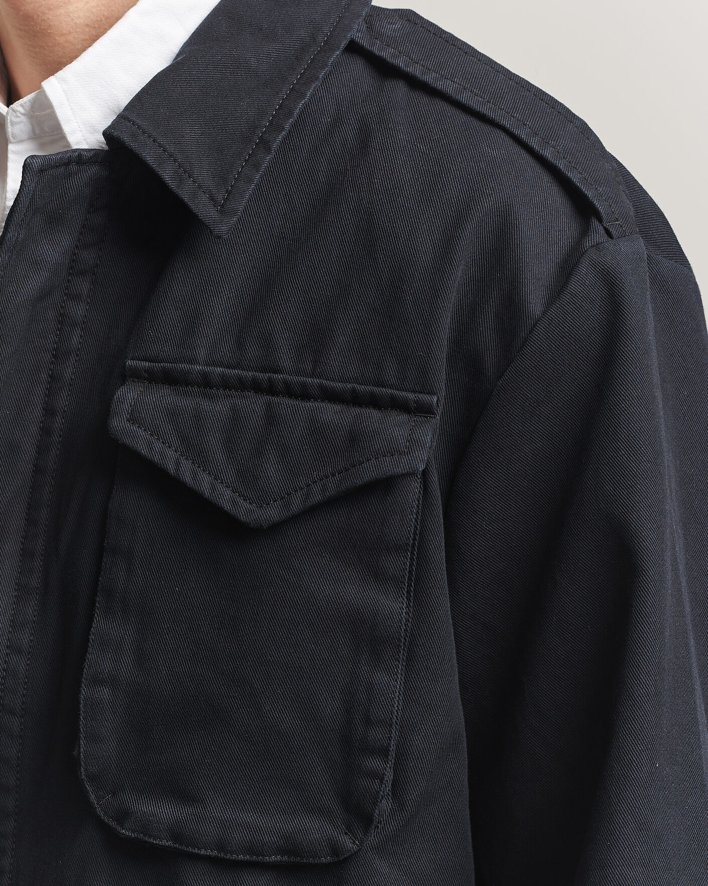 Hombres | Abrigos y chaquetas | Filippa K | Cotton Field Jacket Black