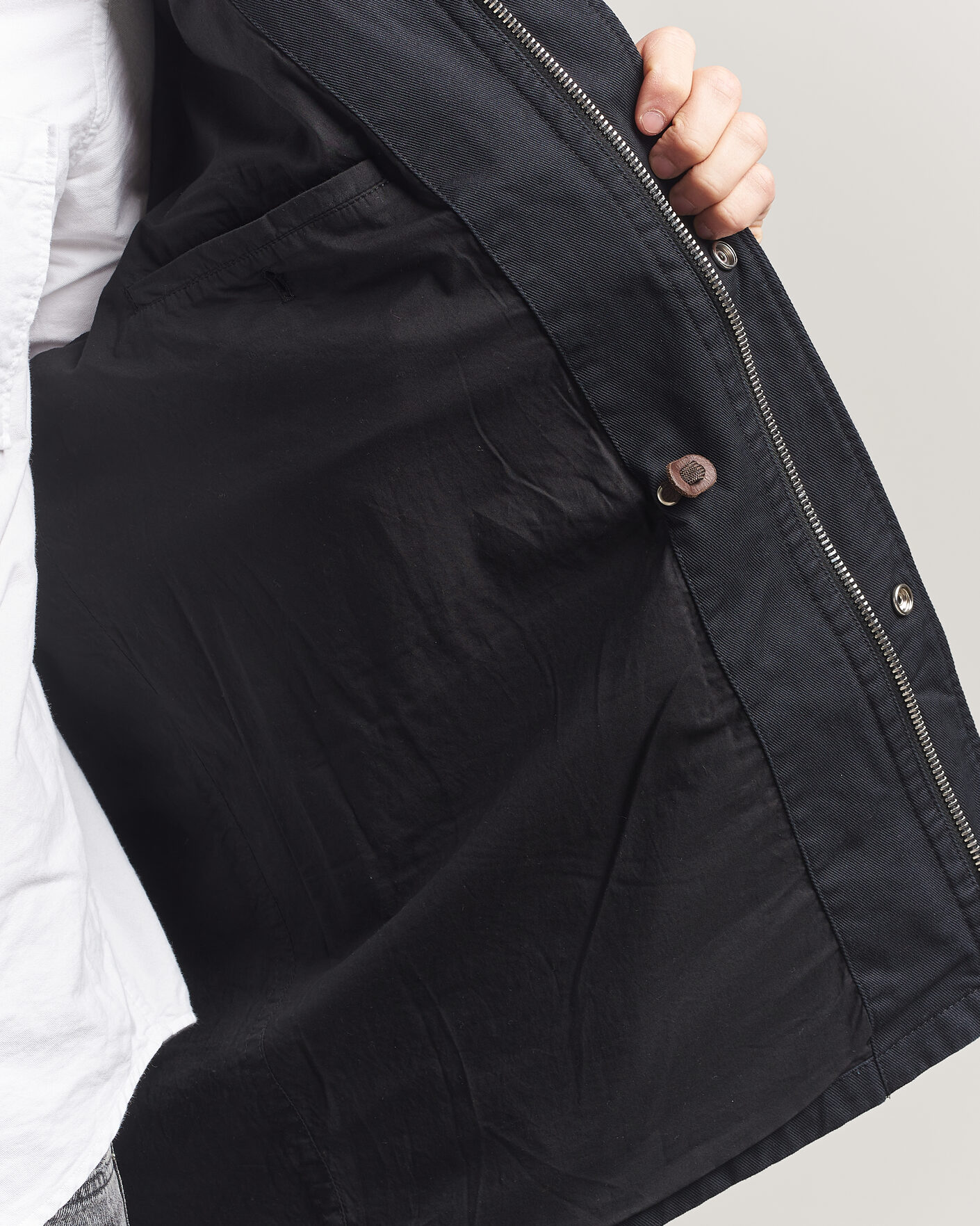 Hombres | Abrigos y chaquetas | Filippa K | Cotton Field Jacket Black