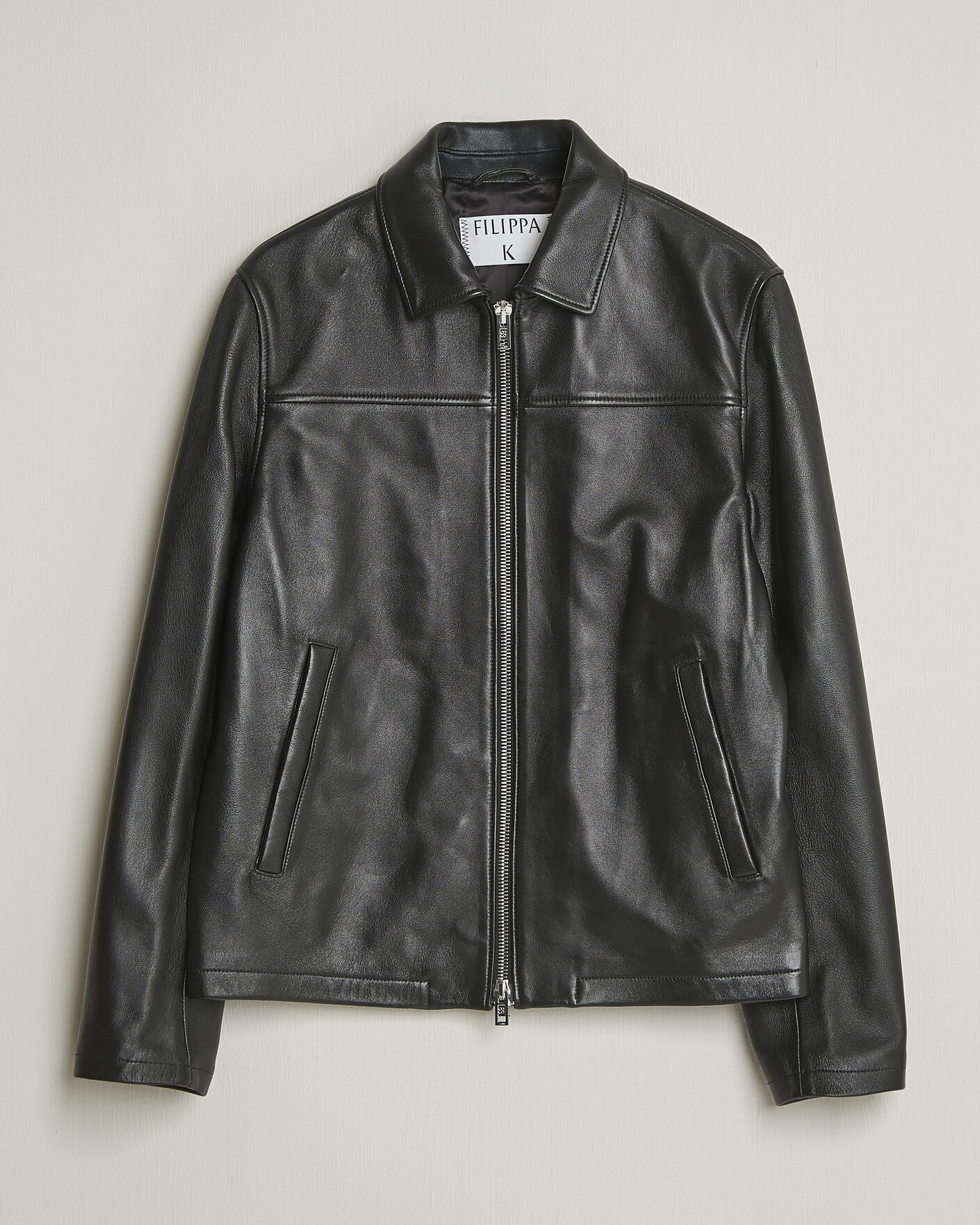 Hombres | Abrigos y chaquetas | Filippa K | Leather Coach Jacket Black