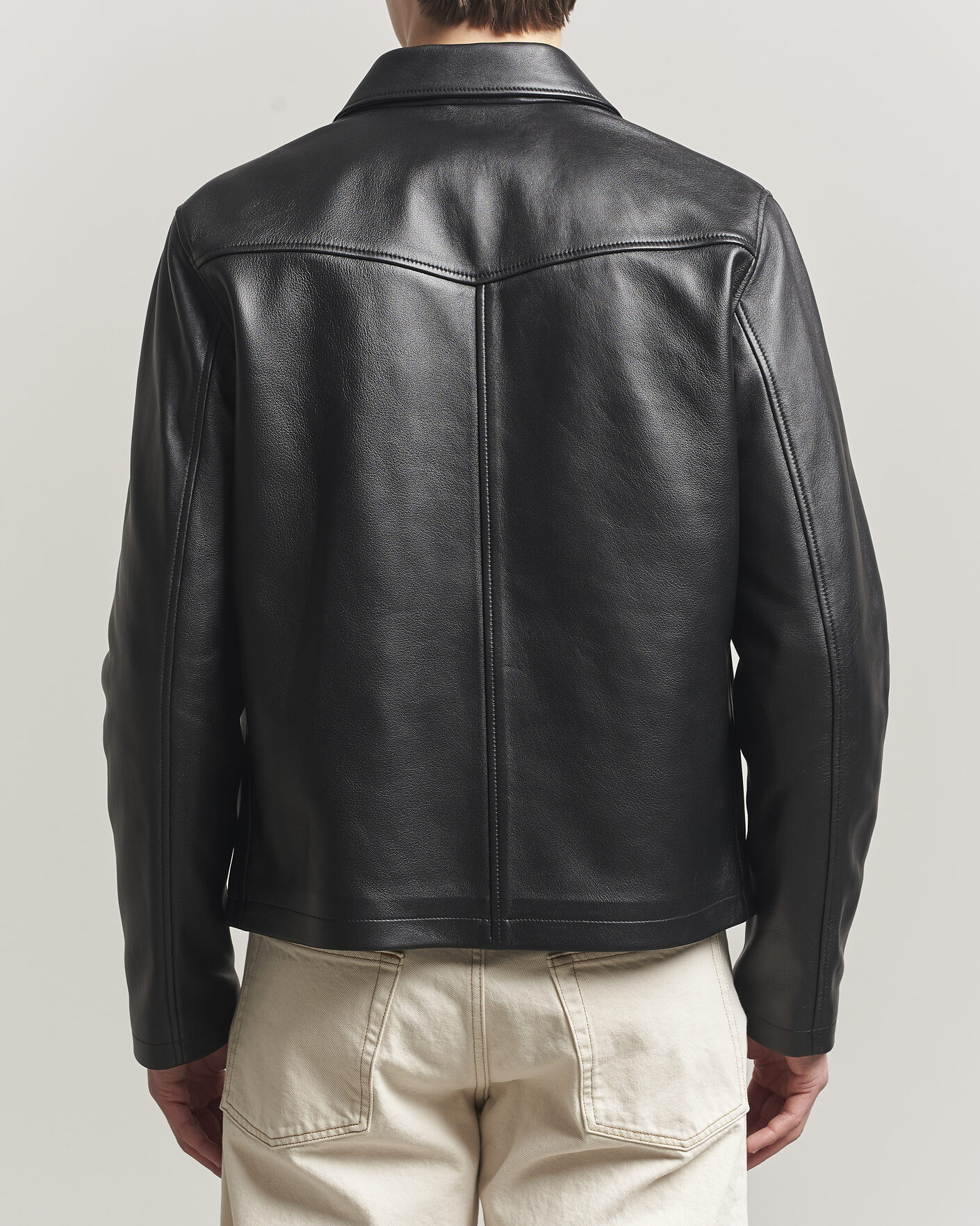 Hombres | Abrigos y chaquetas | Filippa K | Leather Coach Jacket Black