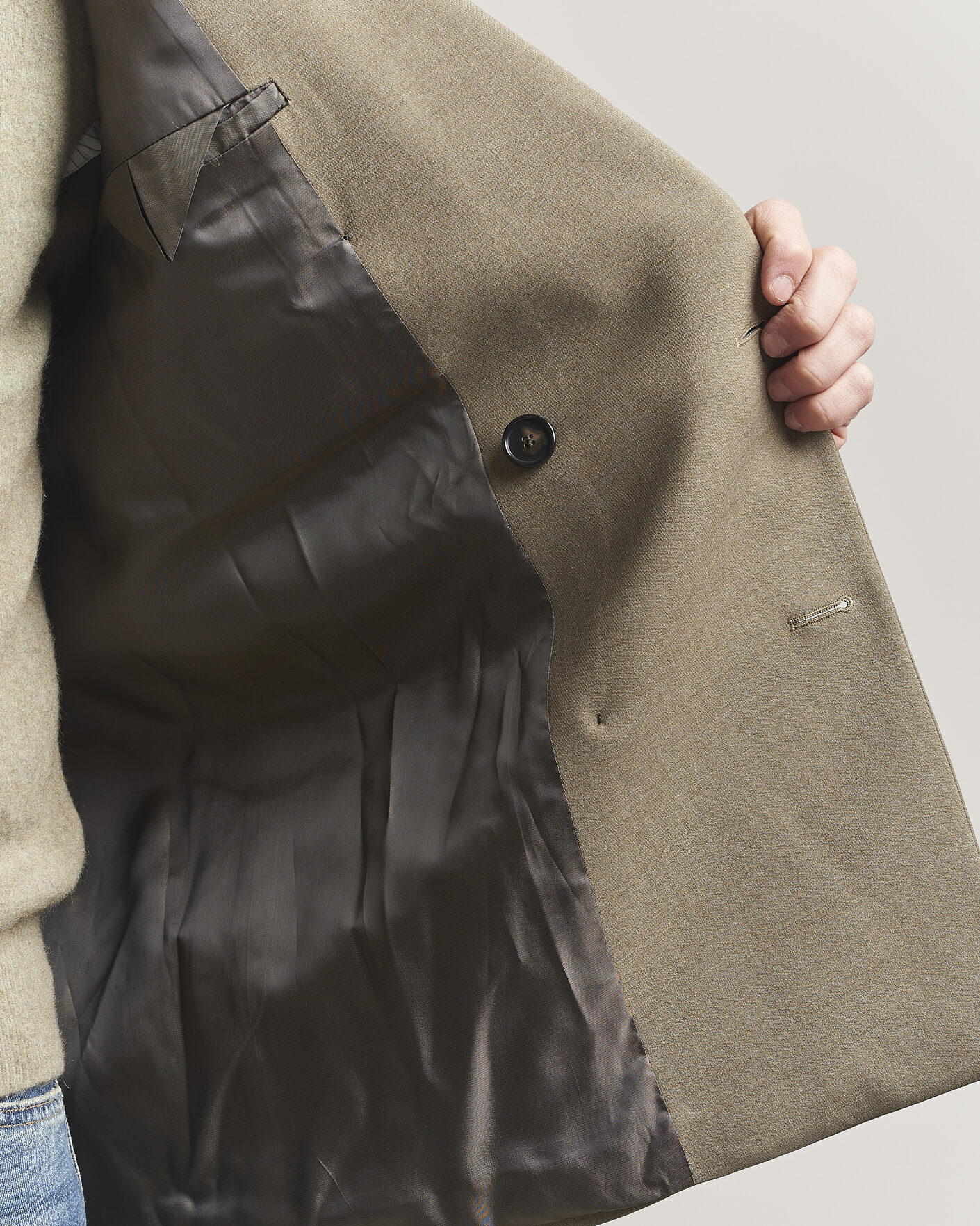 Hombres | Blazers | Filippa K | Michael Wool Double Breasted Blazer Light Driftwood