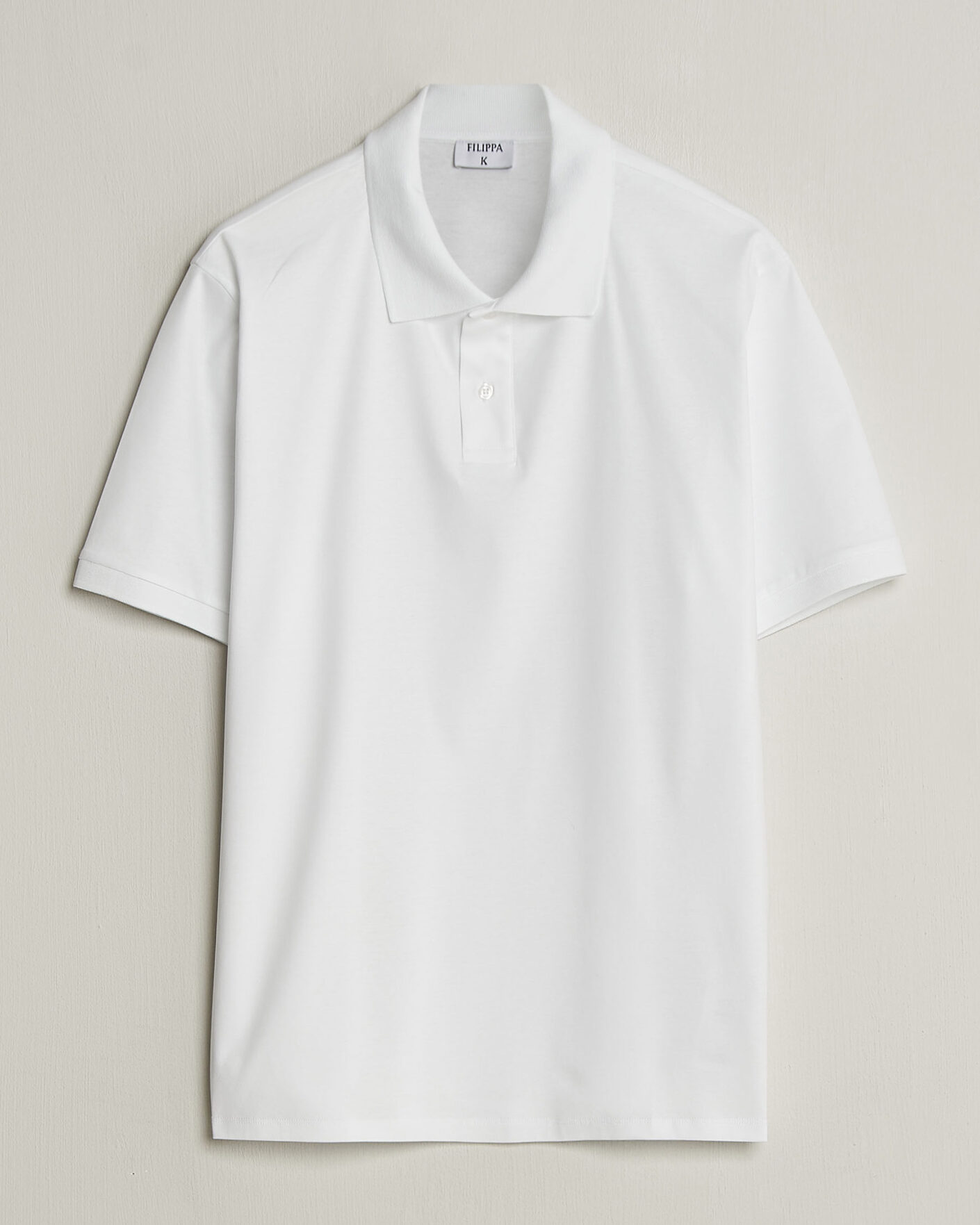 Hombres | Polos | Filippa K | Technical Cotton Polo White