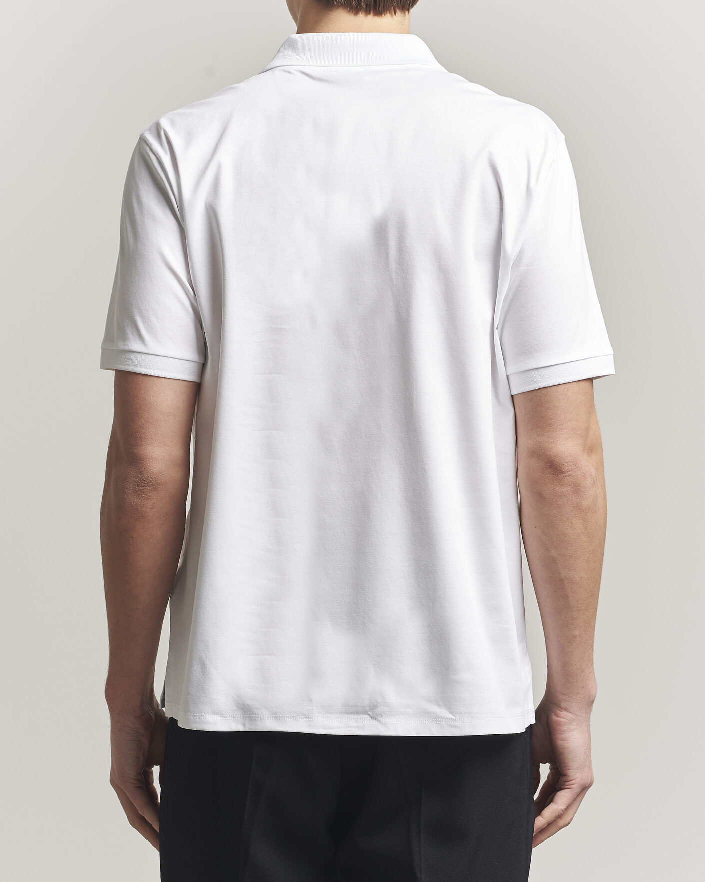 Hombres | Polos | Filippa K | Technical Cotton Polo White