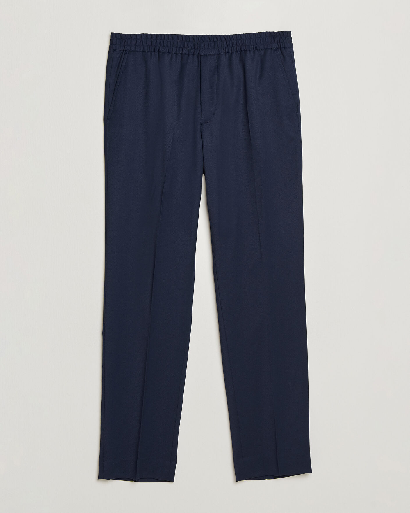 Hombres | Pantalones | Filippa K | Theo Relaxed Wool Trousers Ink Navy