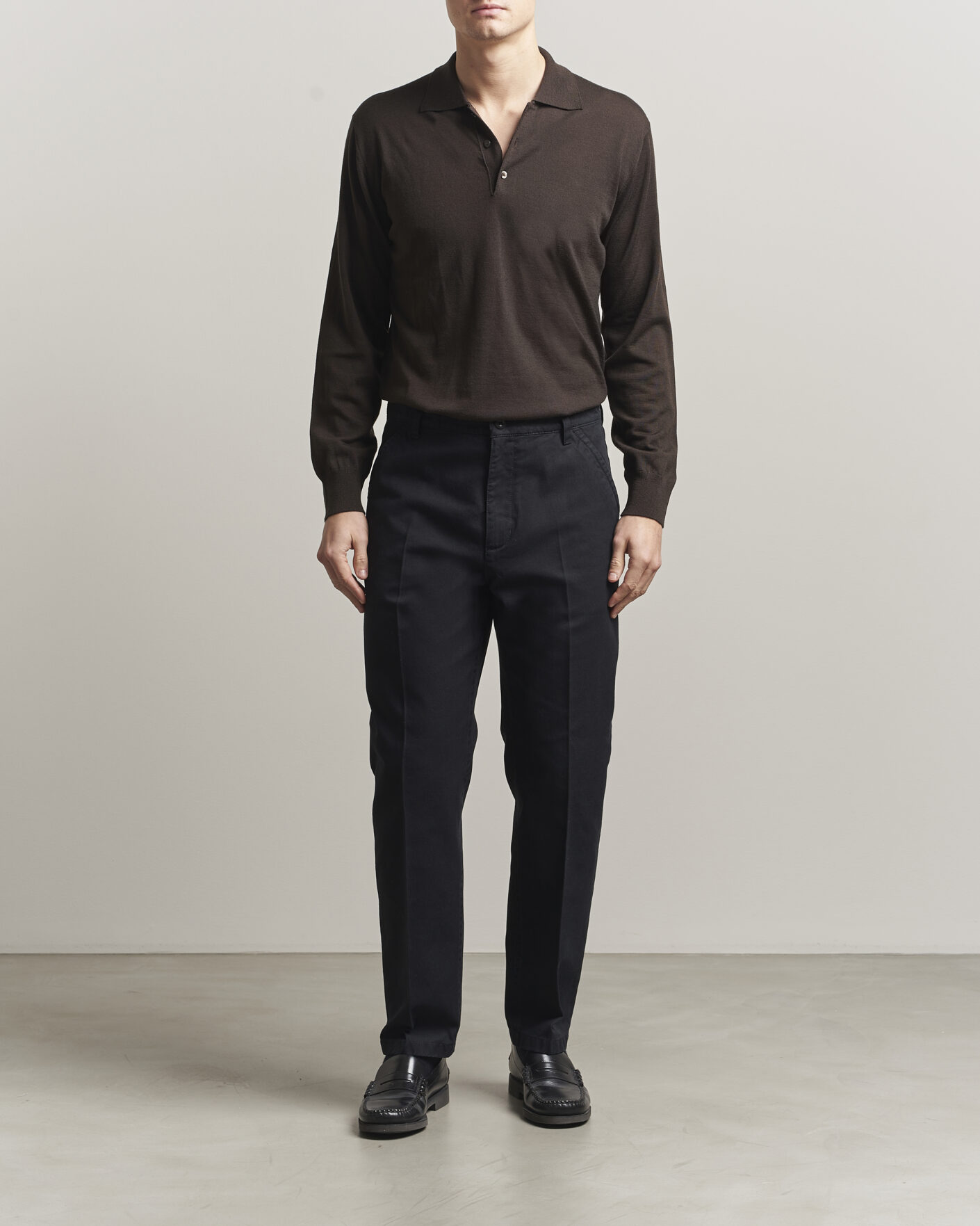 Hombres | Pantalones | Filippa K | Carl Cotton Trousers Black