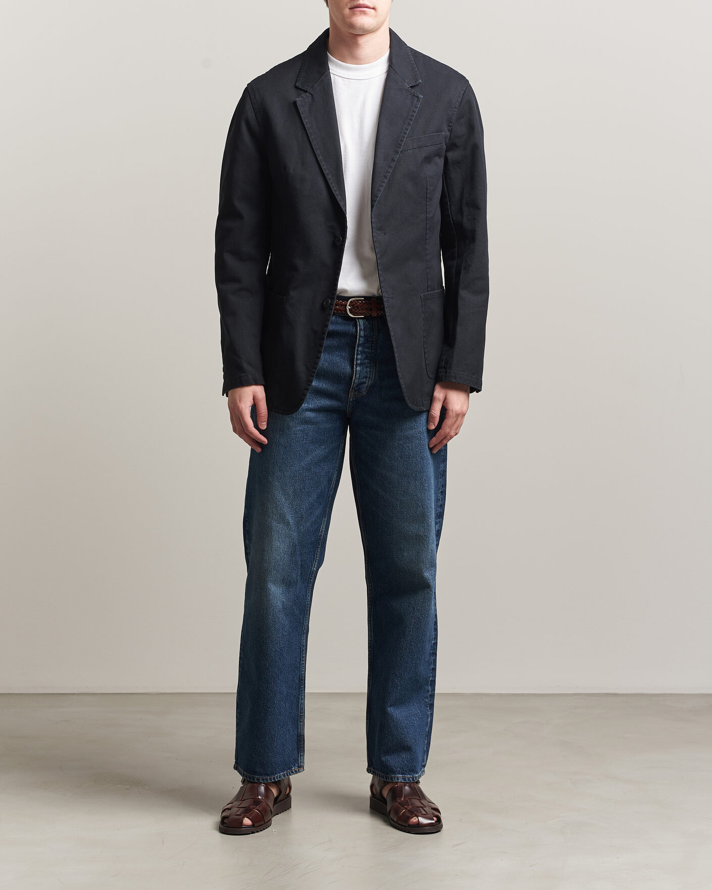 Hombres | Blazers | Filippa K | Christopher Cotton Blazer Black