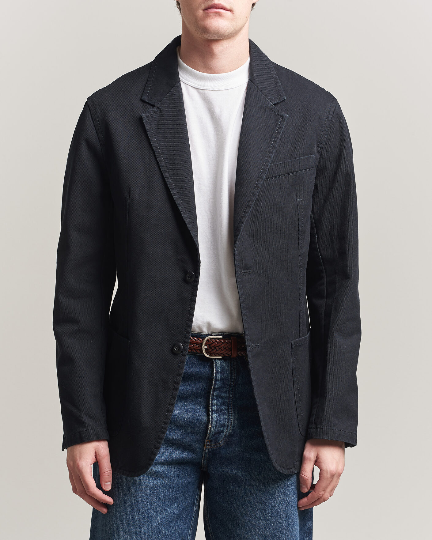 Hombres | Blazers | Filippa K | Christopher Cotton Blazer Black