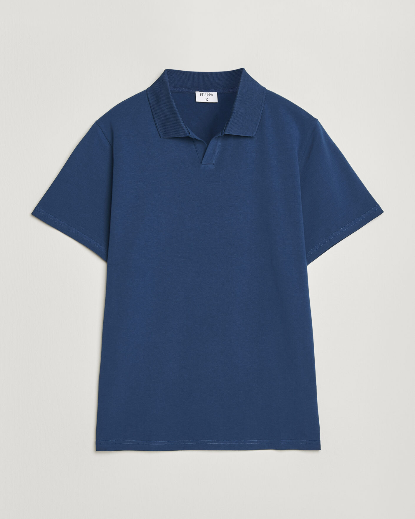 Hombres | Polos | Filippa K | Soft Lycra Polo T-Shirt Night Teal