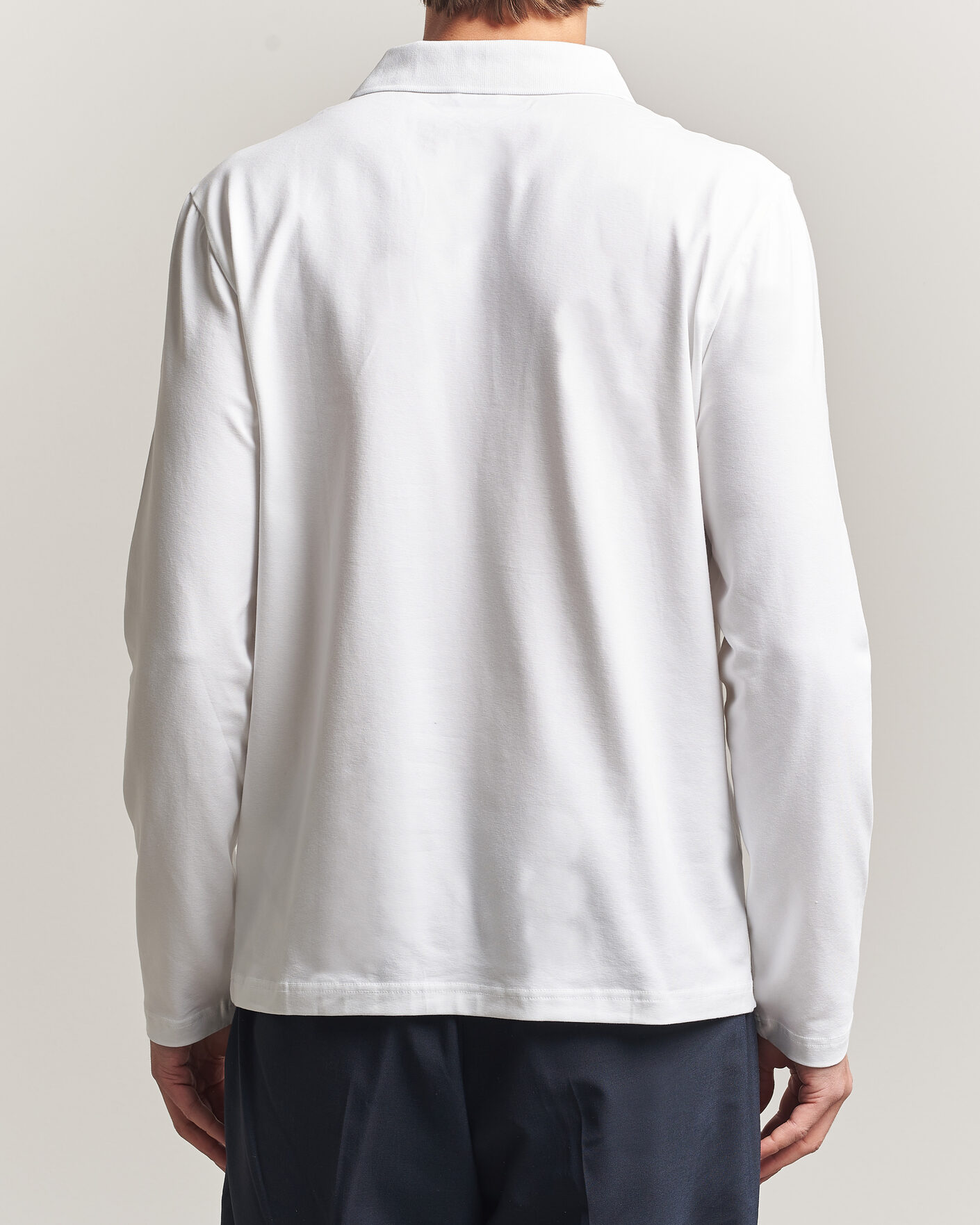 Hombres | Polos | Filippa K | Luke Stretch Polo Shirt White