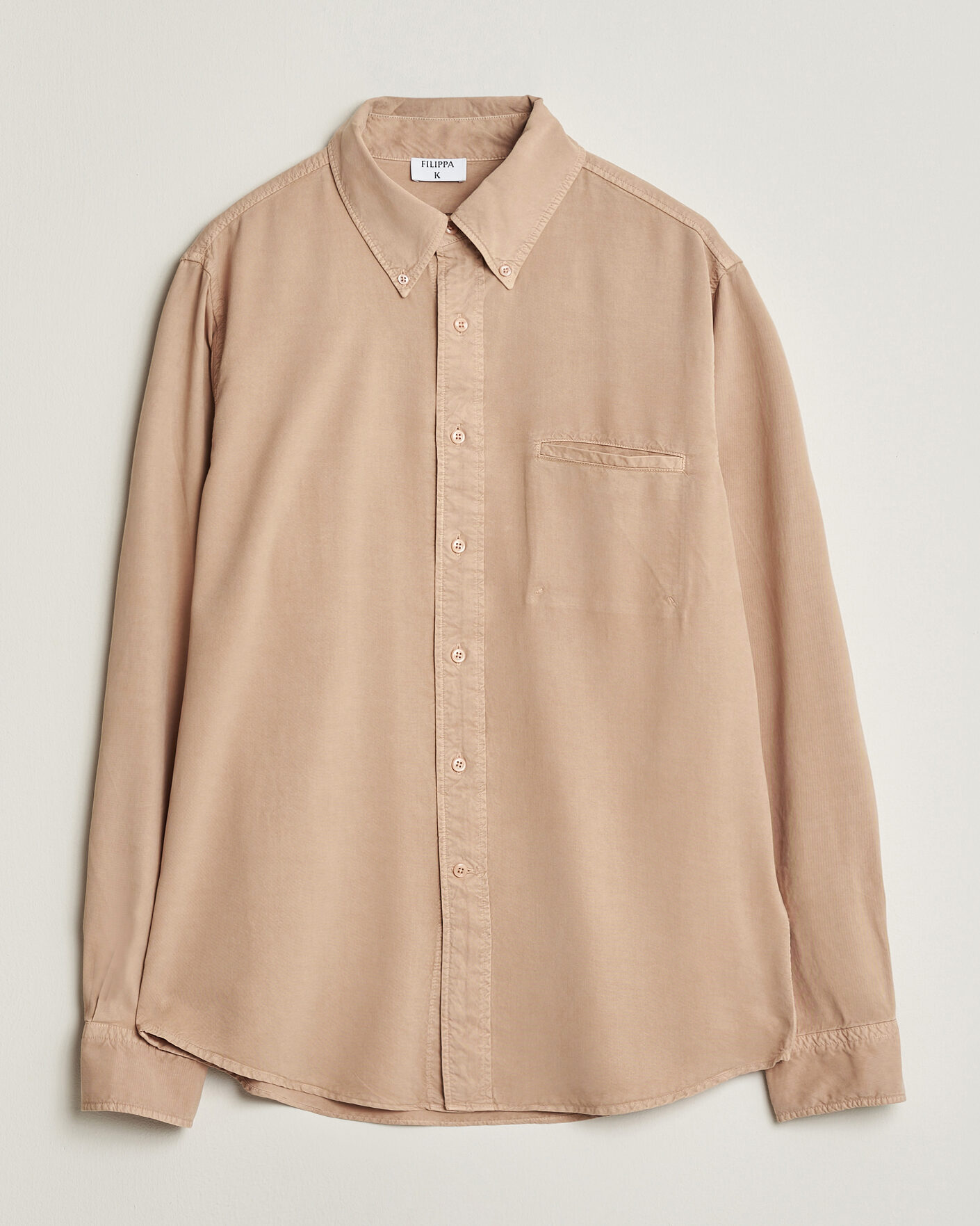 Hombres | Camisas | Filippa K | Zack Lyocell Shirt Beige