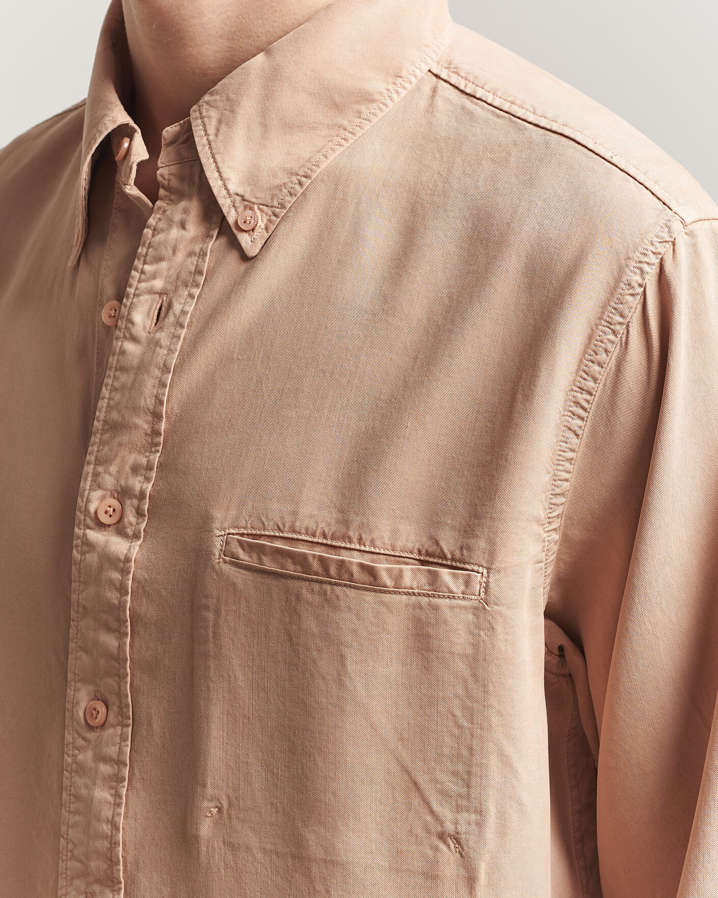 Hombres | Camisas | Filippa K | Zack Lyocell Shirt Beige