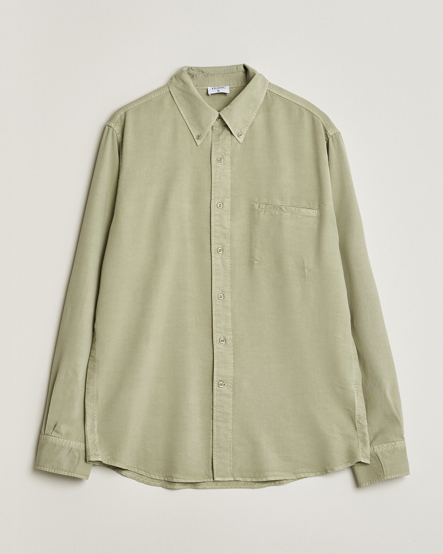 Hombres | Camisas | Filippa K | Zack Lyocell Shirt Light Green