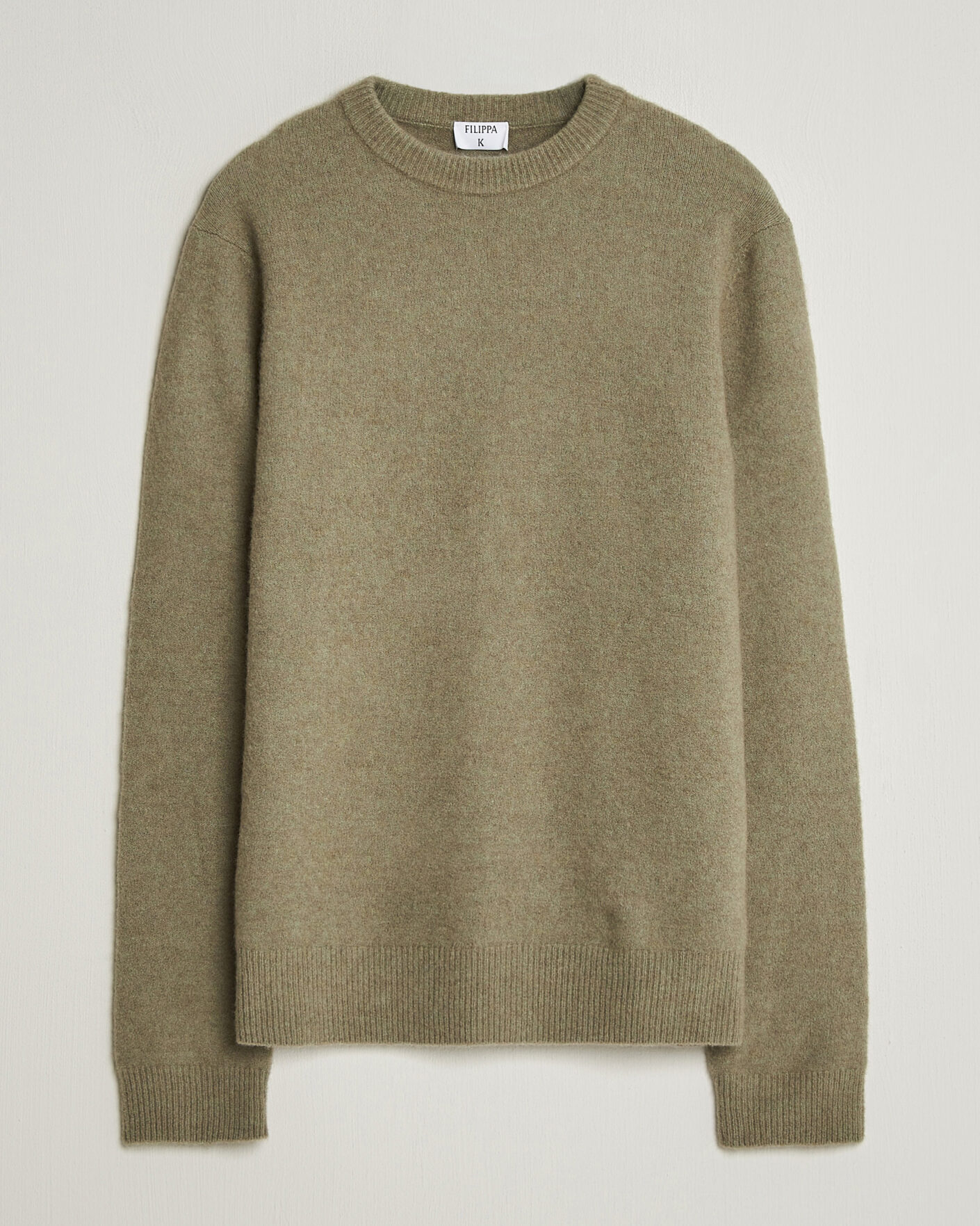 Hombres | Jerséis y prendas de punto | Filippa K | Yak Knitted Sweater Light Green