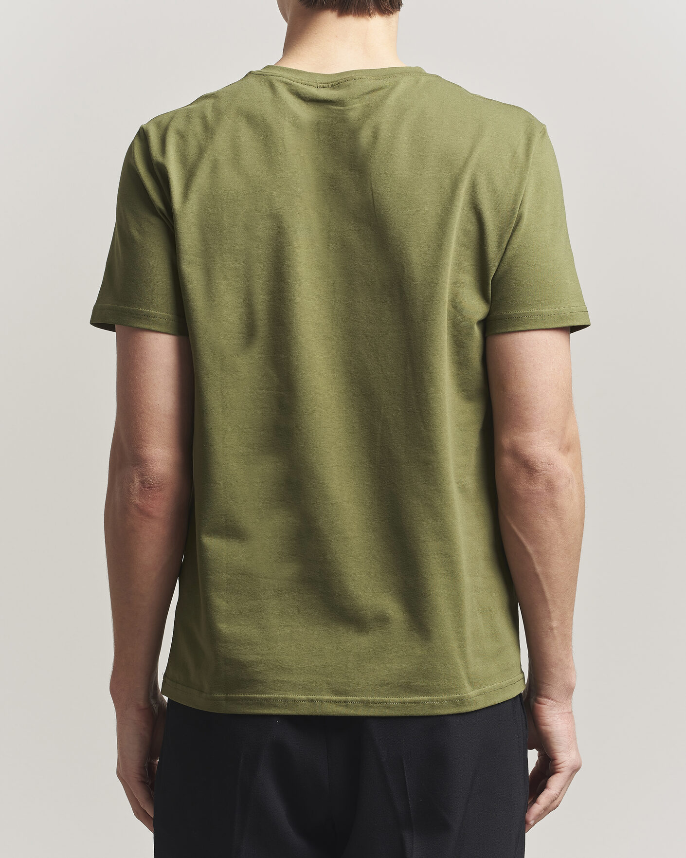 Hombres | Camisetas | Filippa K | Soft Lycra T-Shirt Laurel Green